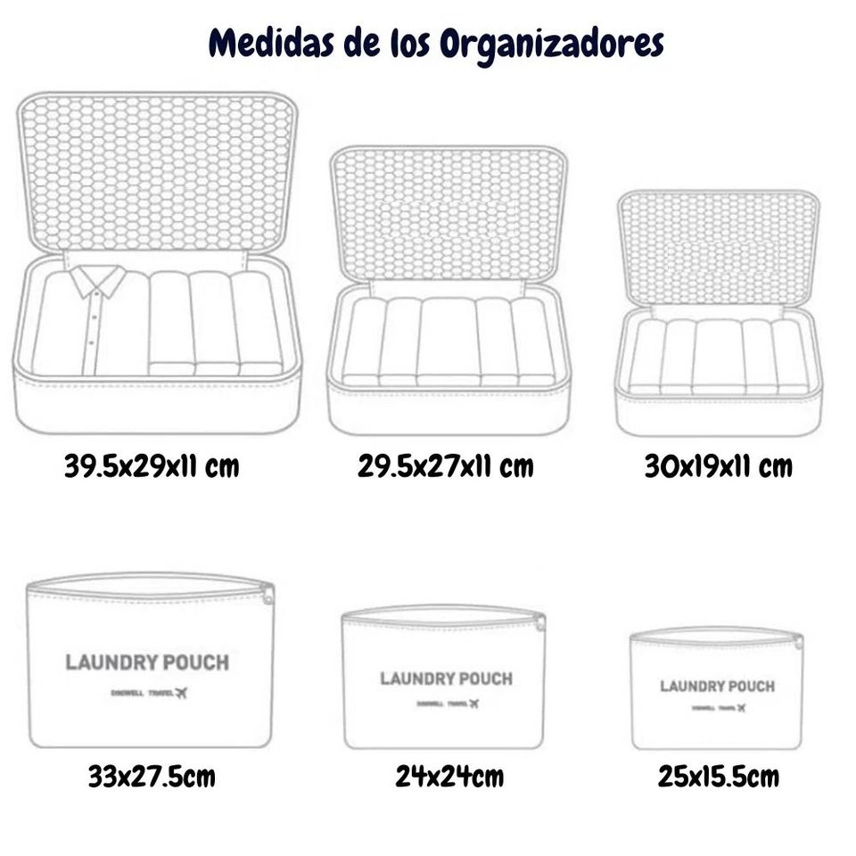 Clothes Organizer for Suitcases (Fuchsia)