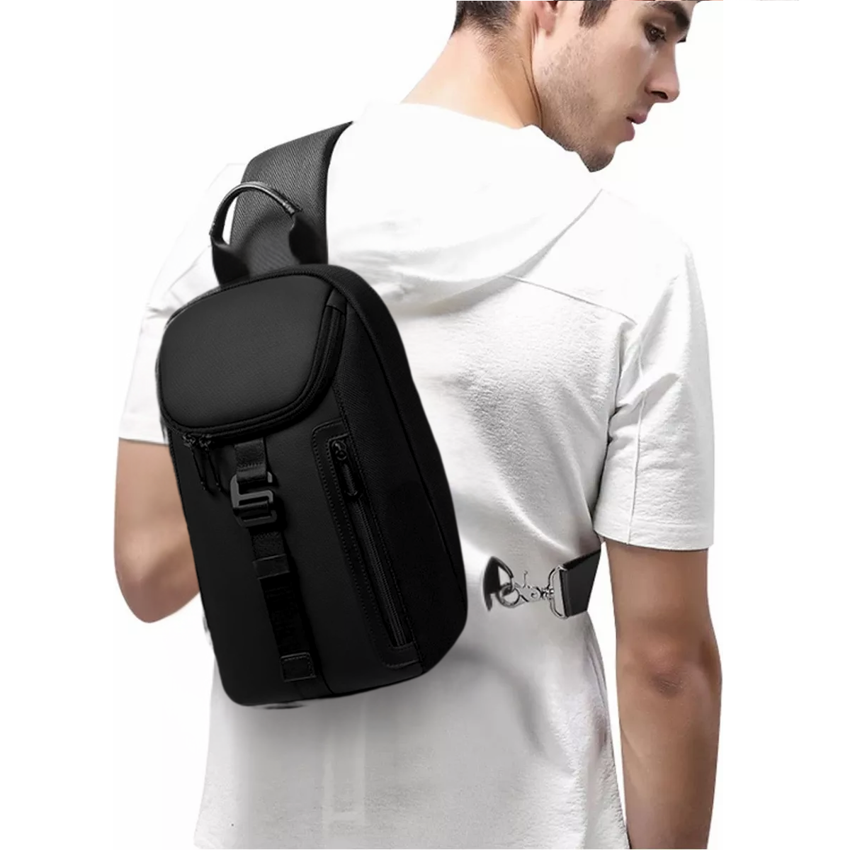 Pechera morral urbano Tian Gong (Negro) - SKY BOW