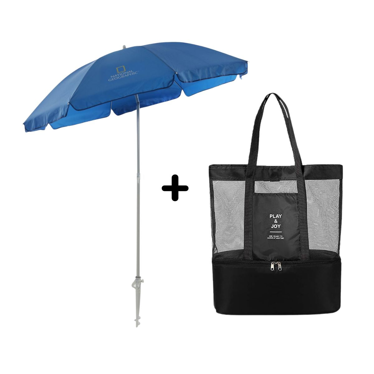 Pack Sombrilla + Bolso Playero Anti Arena