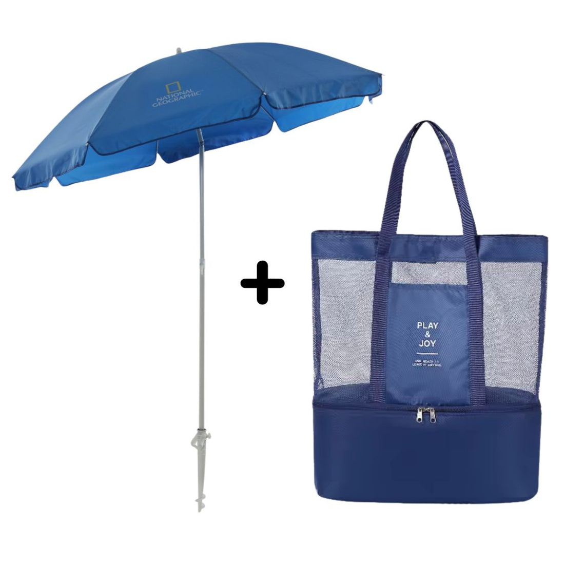 Pack Sombrilla + Bolso Playero Anti Arena