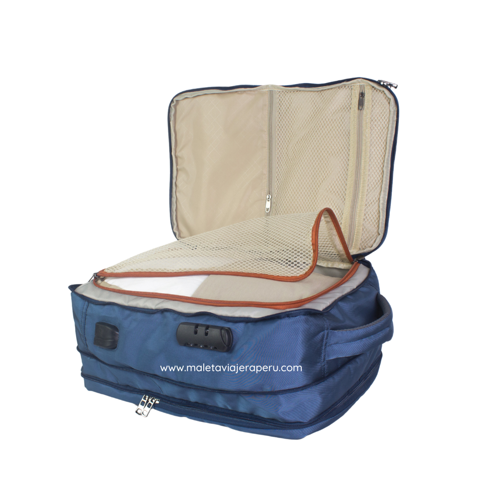 Mochila Viajera Deluxe (Azul) - Da Hood
