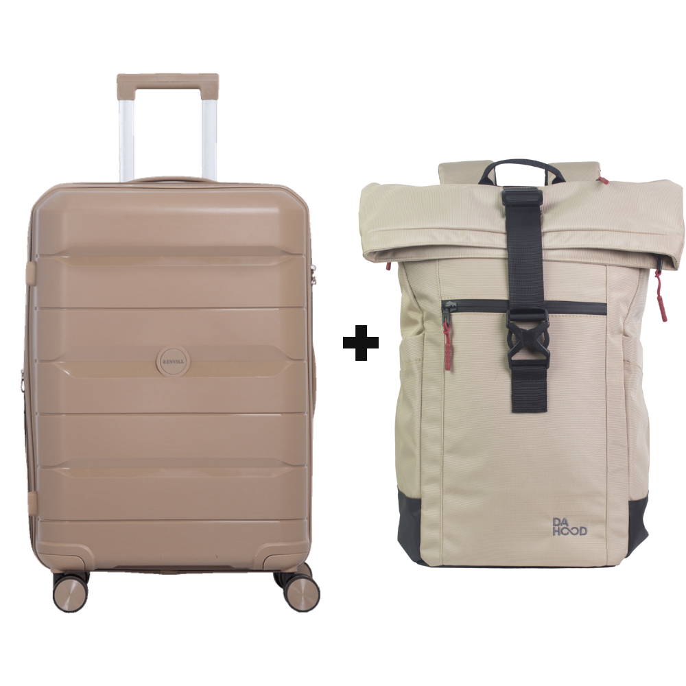 Duo de Mochila Urbana DaHood + Maleta de viaje cabinera