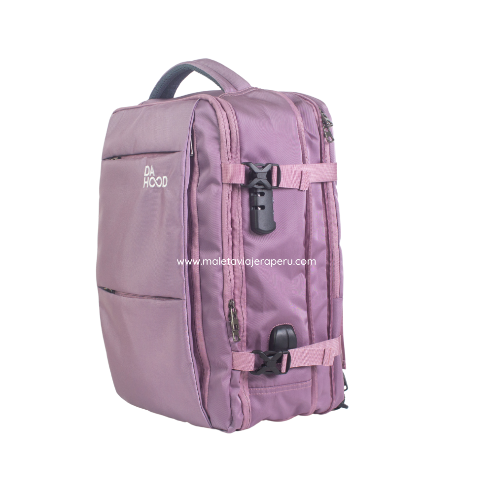 Mochila Viajera Deluxe (Uva) - Da Hood