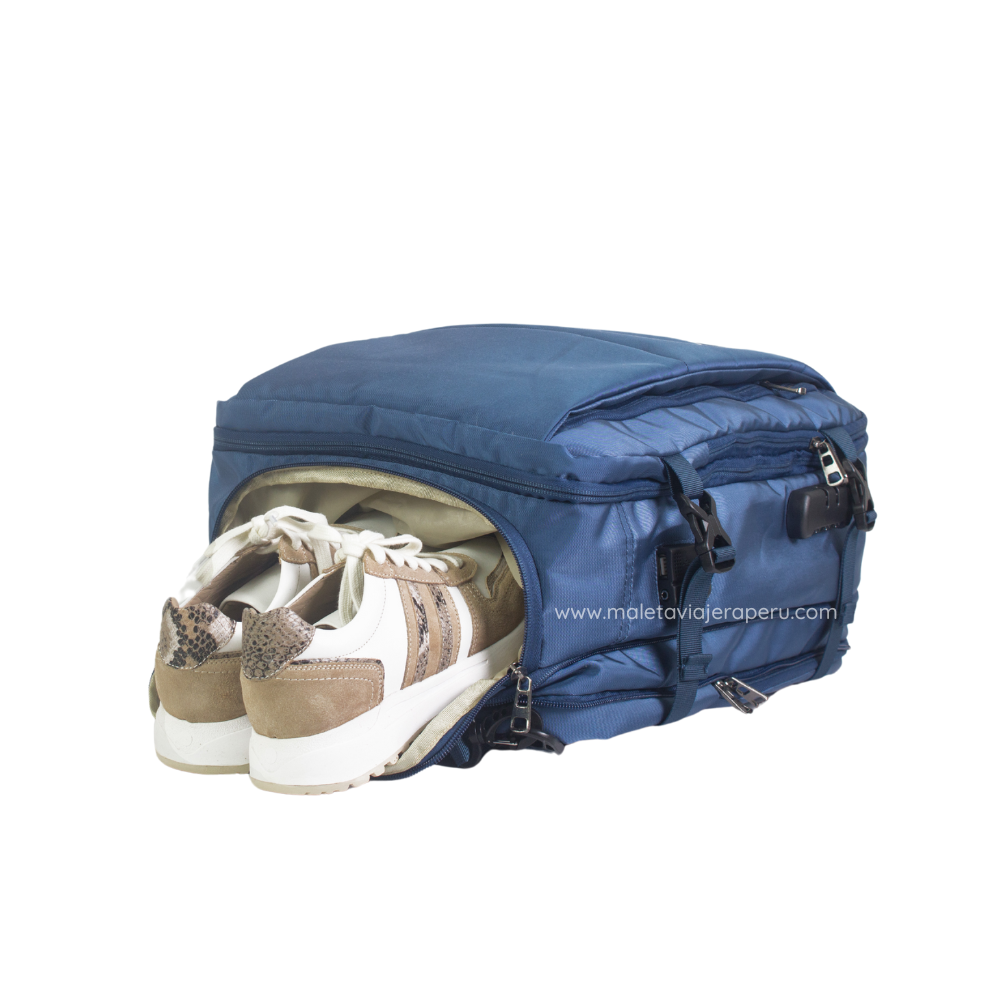 Mochila Viajera Deluxe (Azul) - Da Hood
