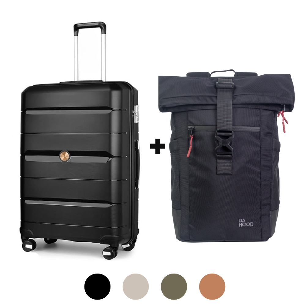 Duo de Mochila Urbana DaHood + Maleta de viaje cabinera