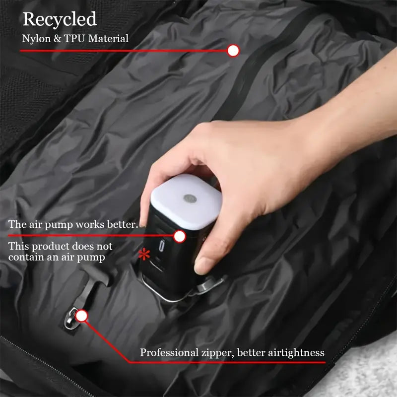 Set de bolsas de compresión al vacío con aspiradora de aire - AIRBAG