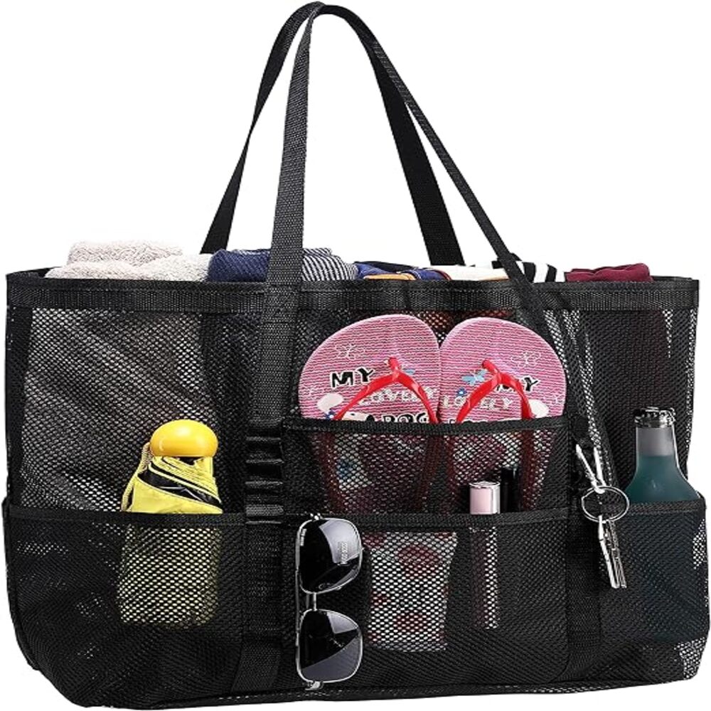 Bolso anti-arena para Playa o picnic (Negro)