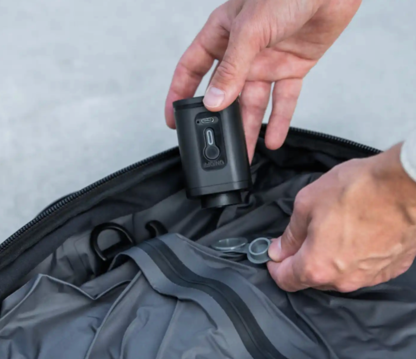 Mochila viajera airbag para cabina de avión