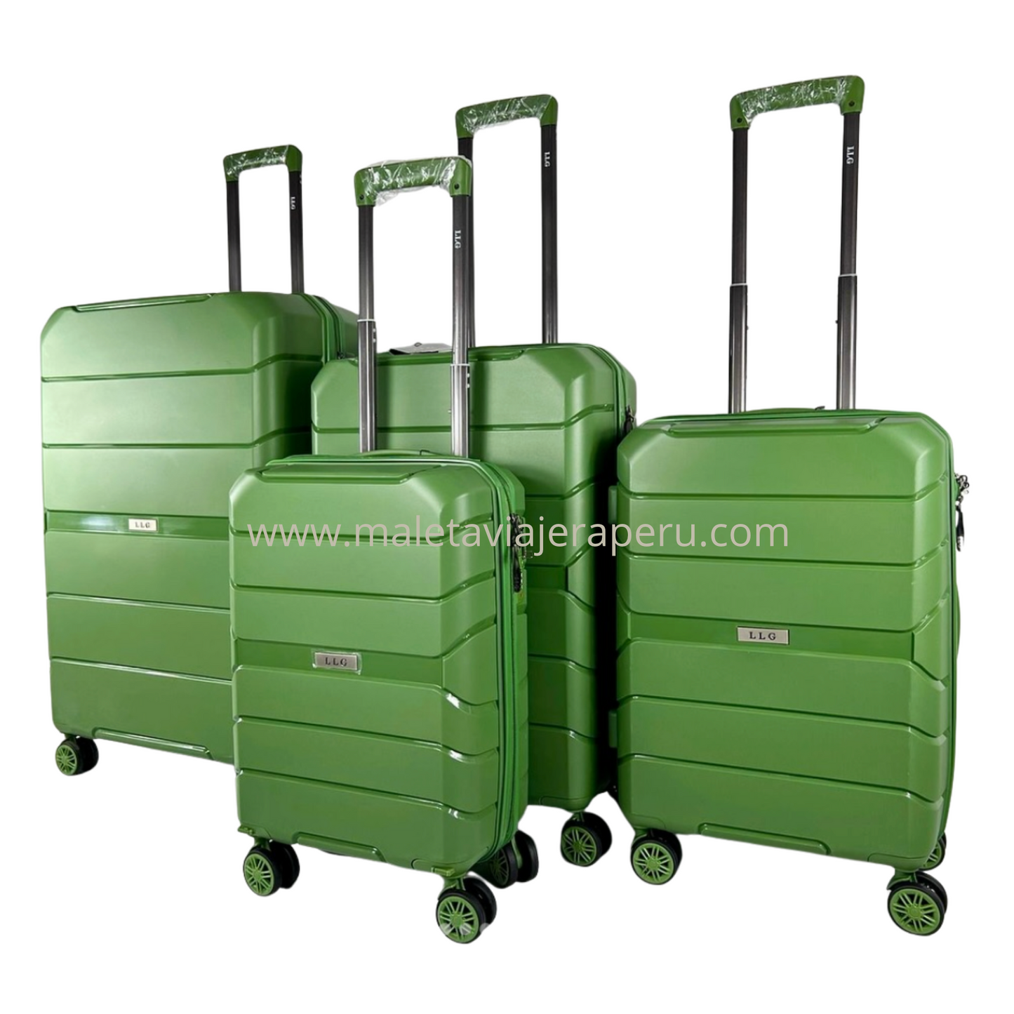 Maletas de ruedas para viaje linea (Verde) - LLG