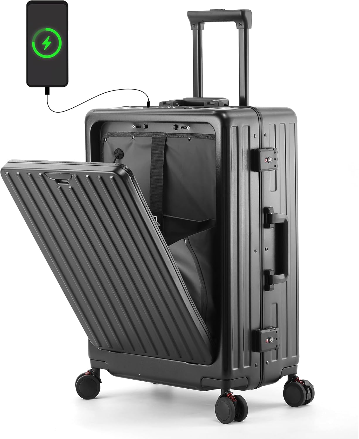Maleta porta laptop para cabina (Negro) - SMART