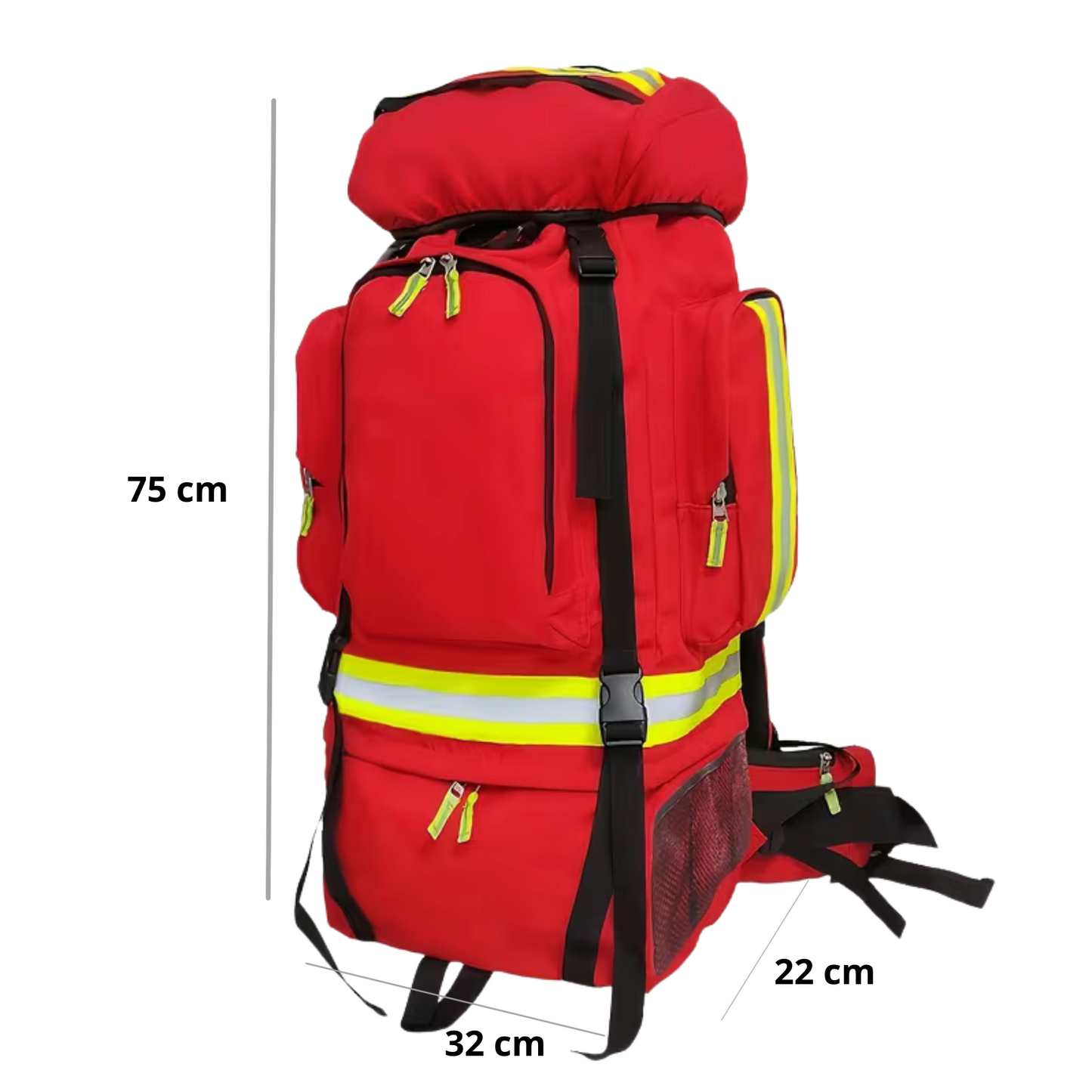 Mochila profesional para emergencias primeros auxilios y rescate (80 litros)