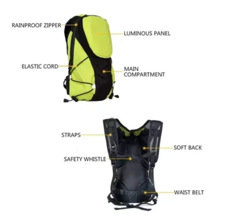 LED Backpack for Bicycle and/or Scooters