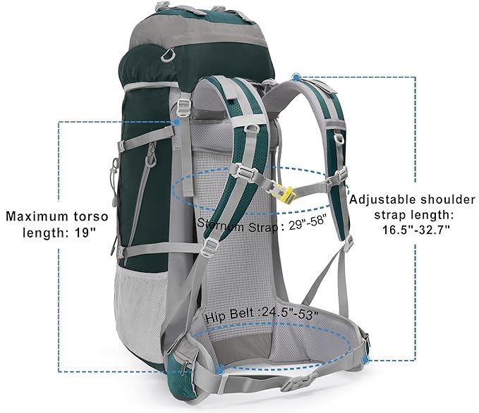 Mochila Outdoor Advance 70 litros (Verde) - NEVO RHINO
