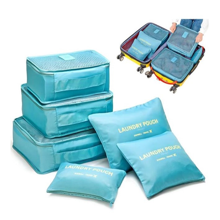 Clothes Organizer for Suitcases (Light Blue)