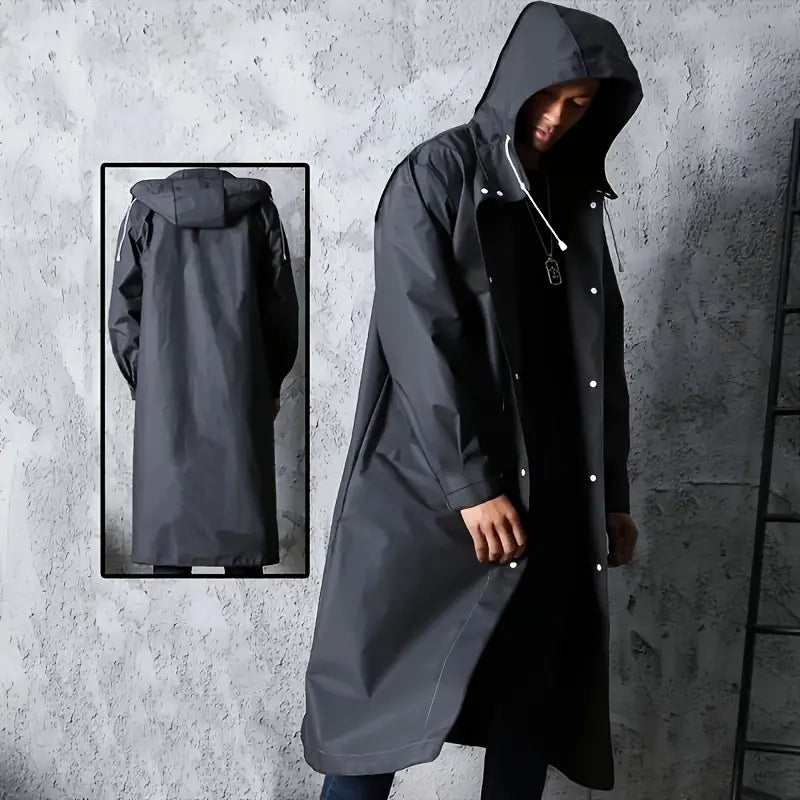 Poncho impermeable para lluvia abierto