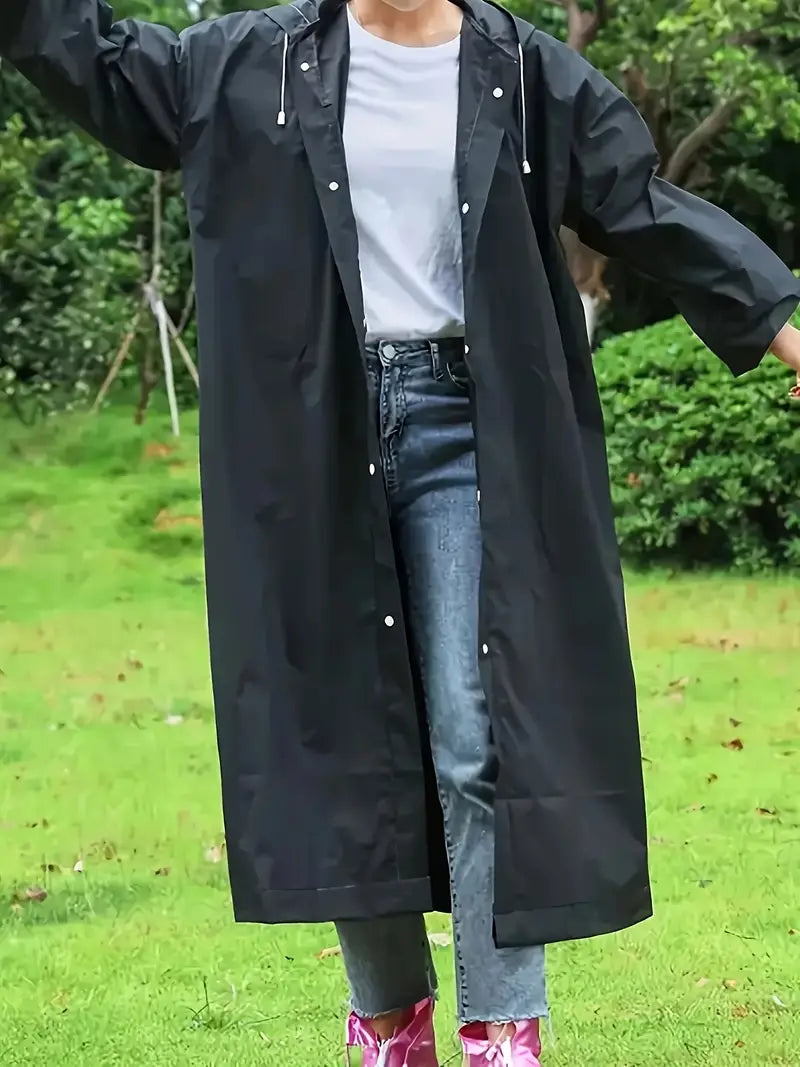 Poncho impermeable para lluvia abierto