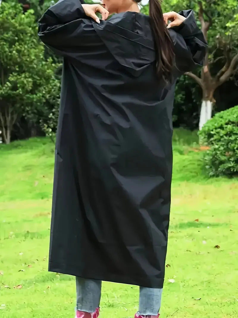 Poncho impermeable para lluvia abierto