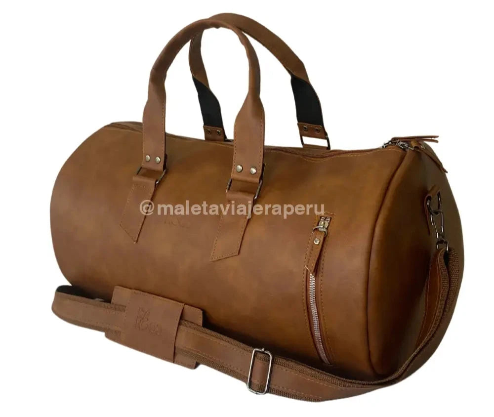 Maletin Vintage Cuero PU Marron DA HOOD Tienda Maleta Viajera Peru