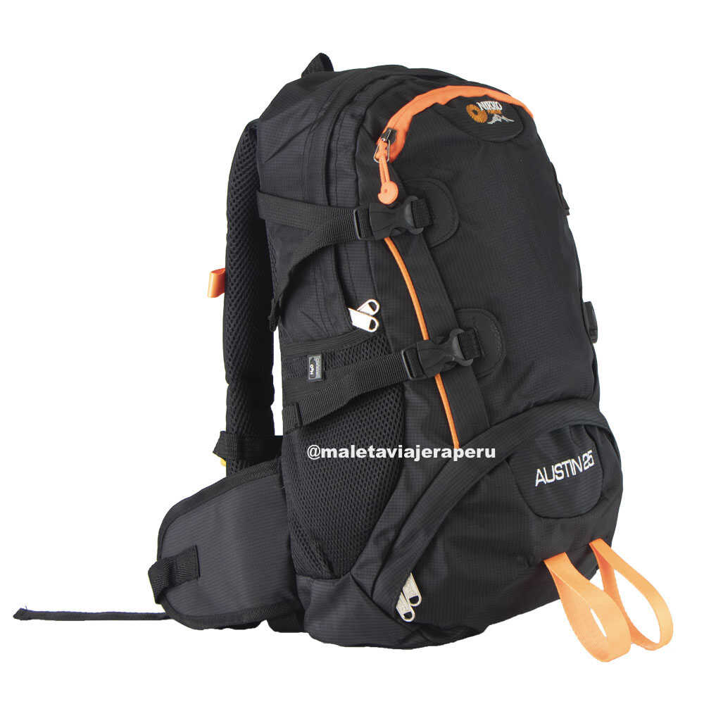 Mochila Outdoor Austin 25 litros (Negro) - Nikko Equipment