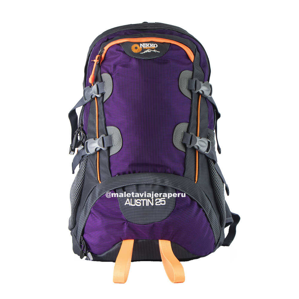 Mochila Outdoor Austin 25 litros (Morado) - Nikko Equipment