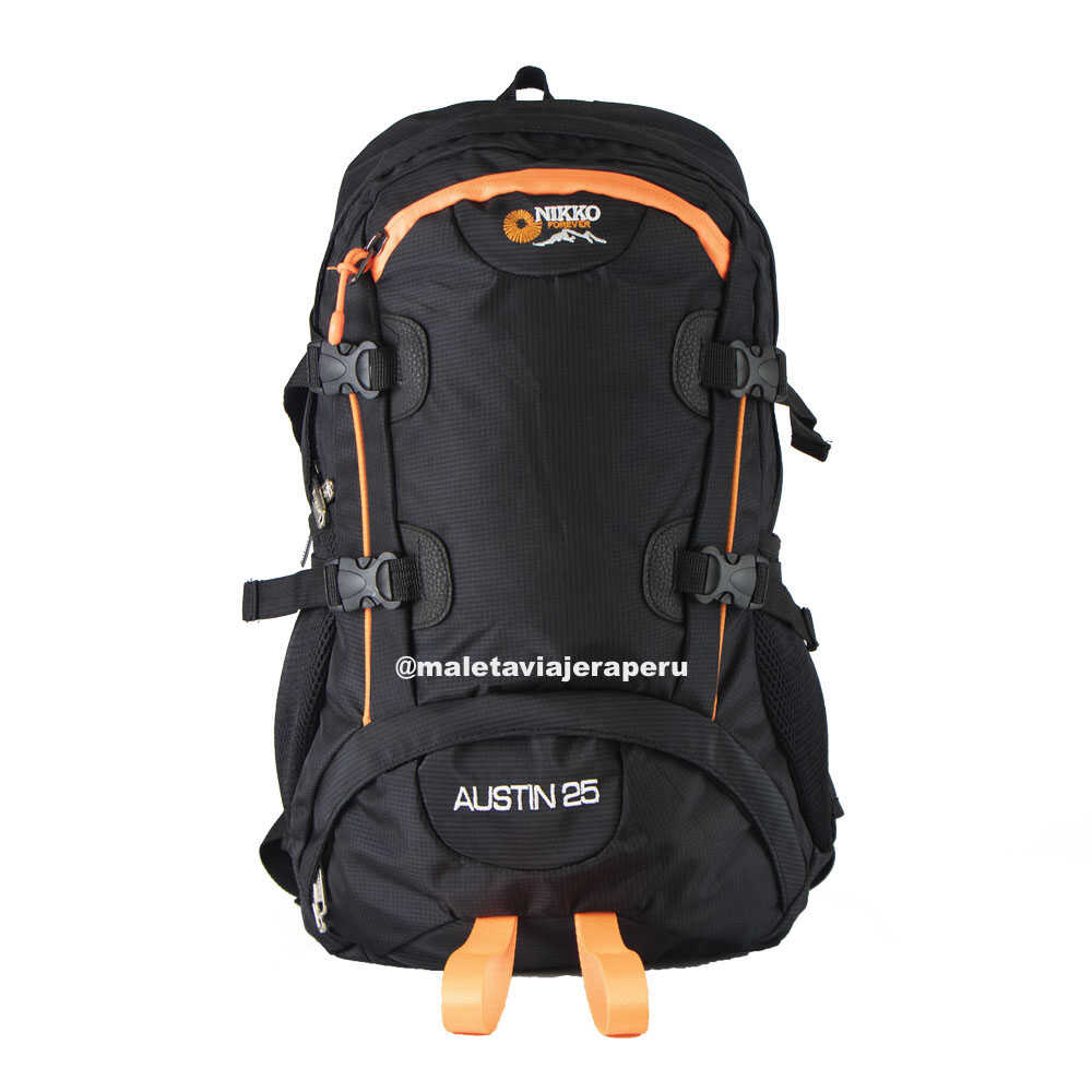 Mochila Outdoor Austin 25 litros (Negro) - Nikko Equipment