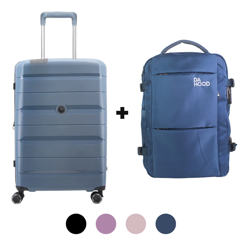 Duo de Mochila Viajera Dahood Deluxe + Maleta de viaje cabinera