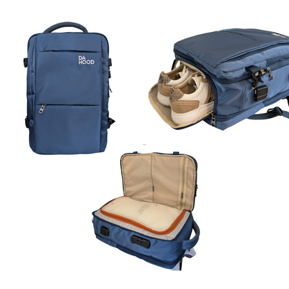 Mochila Viajera Deluxe (Azul) - Da Hood