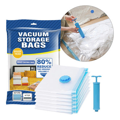Set de bolsas de compresión al Vacío con Succionador Manual de aire
