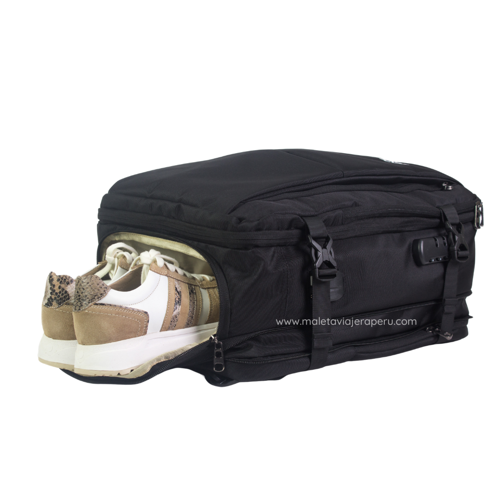 Mochila Viajera Deluxe (Negro) - Da Hood