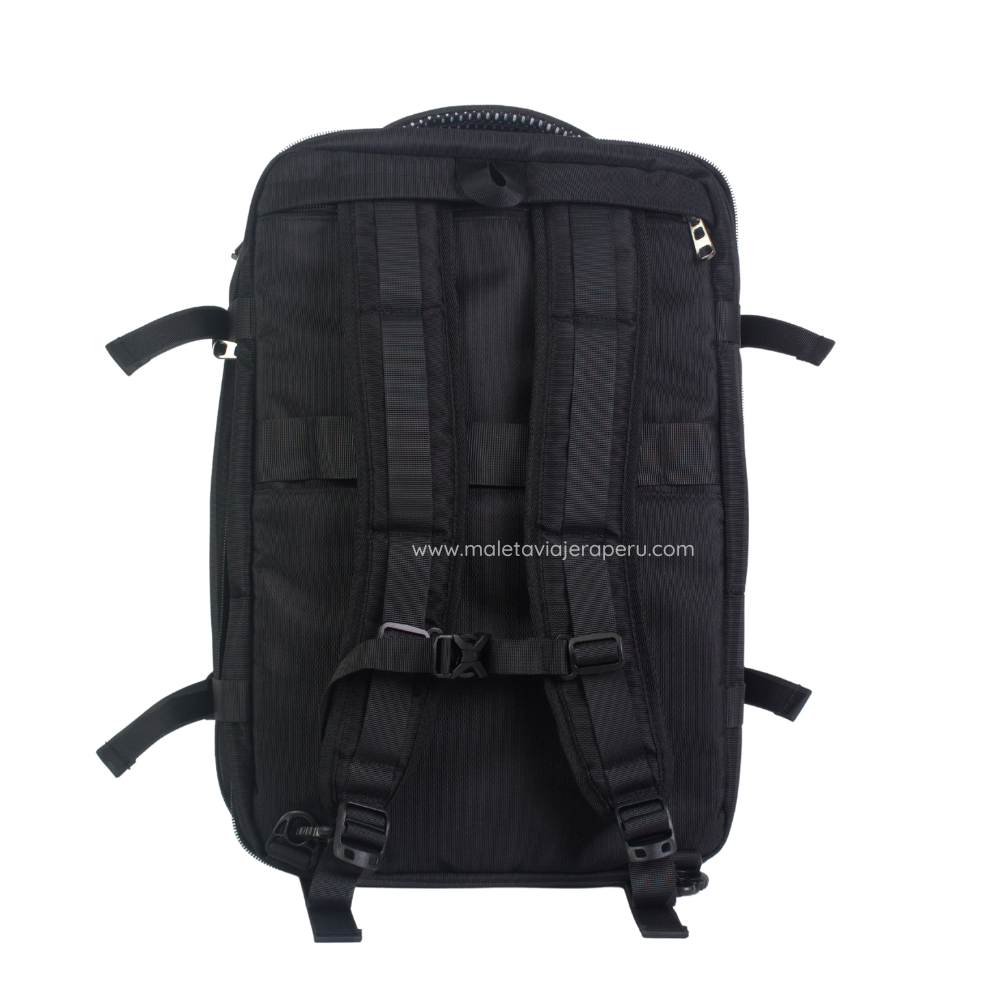 Mochila Viajera Deluxe (Negro) - Da Hood