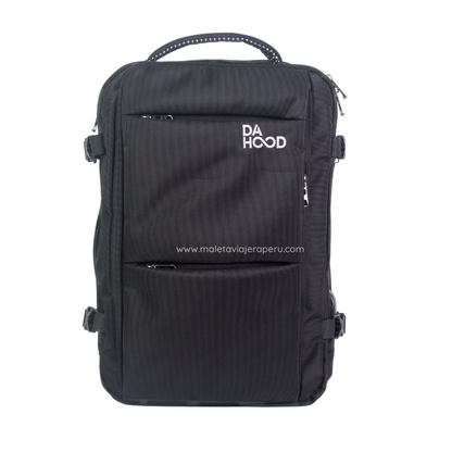 Mochila Viajera Deluxe (Negro) - Da Hood