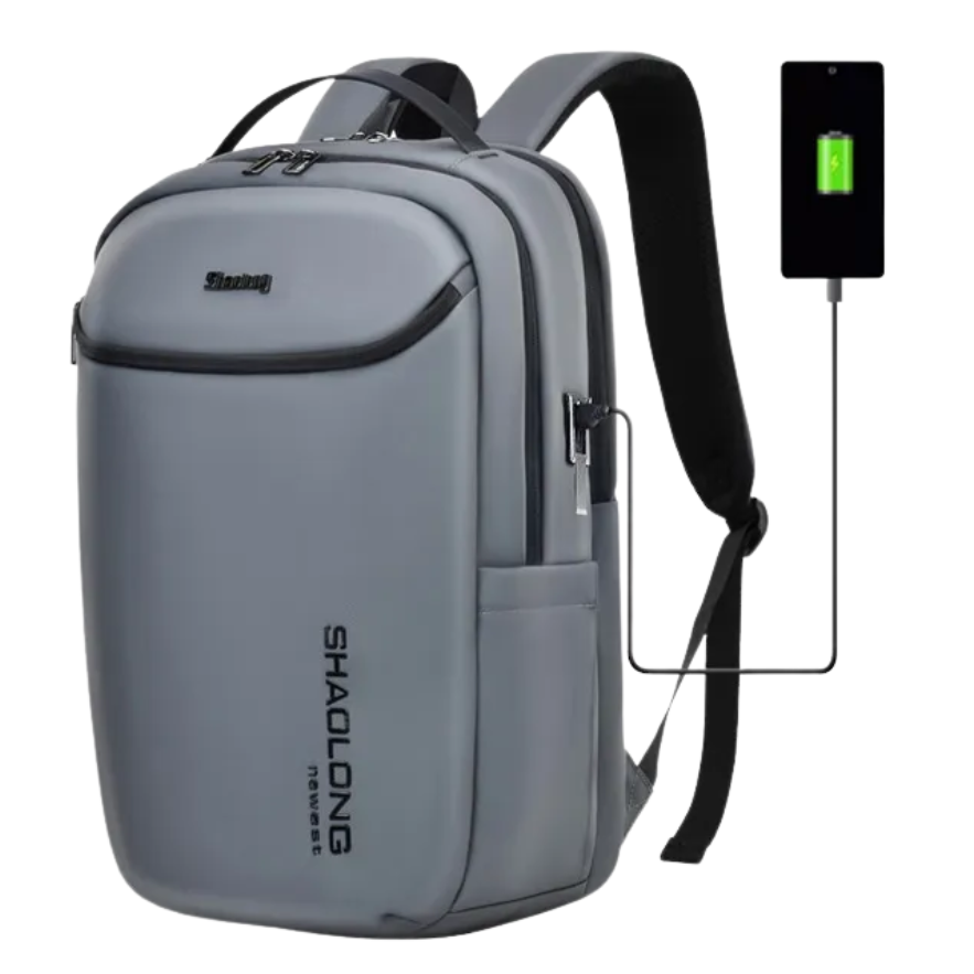 Mochila portalaptop (Plomo) - Shao Long