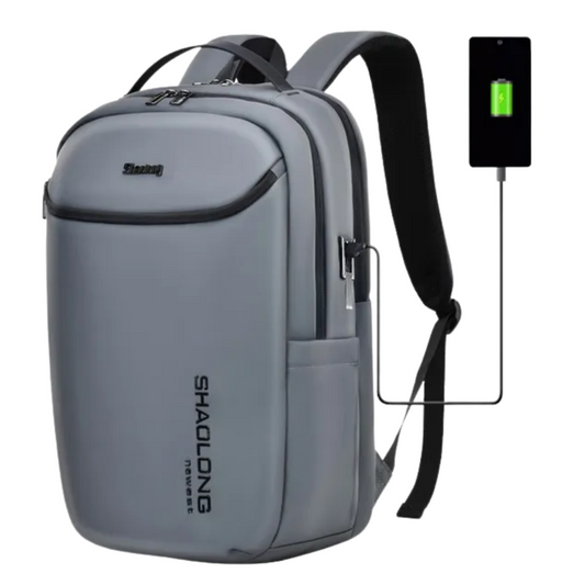 Mochila portalaptop (Plomo) - Shao Long