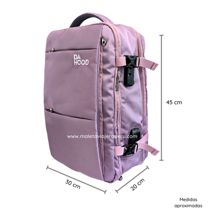 Mochila Viajera Deluxe (Uva) - Da Hood