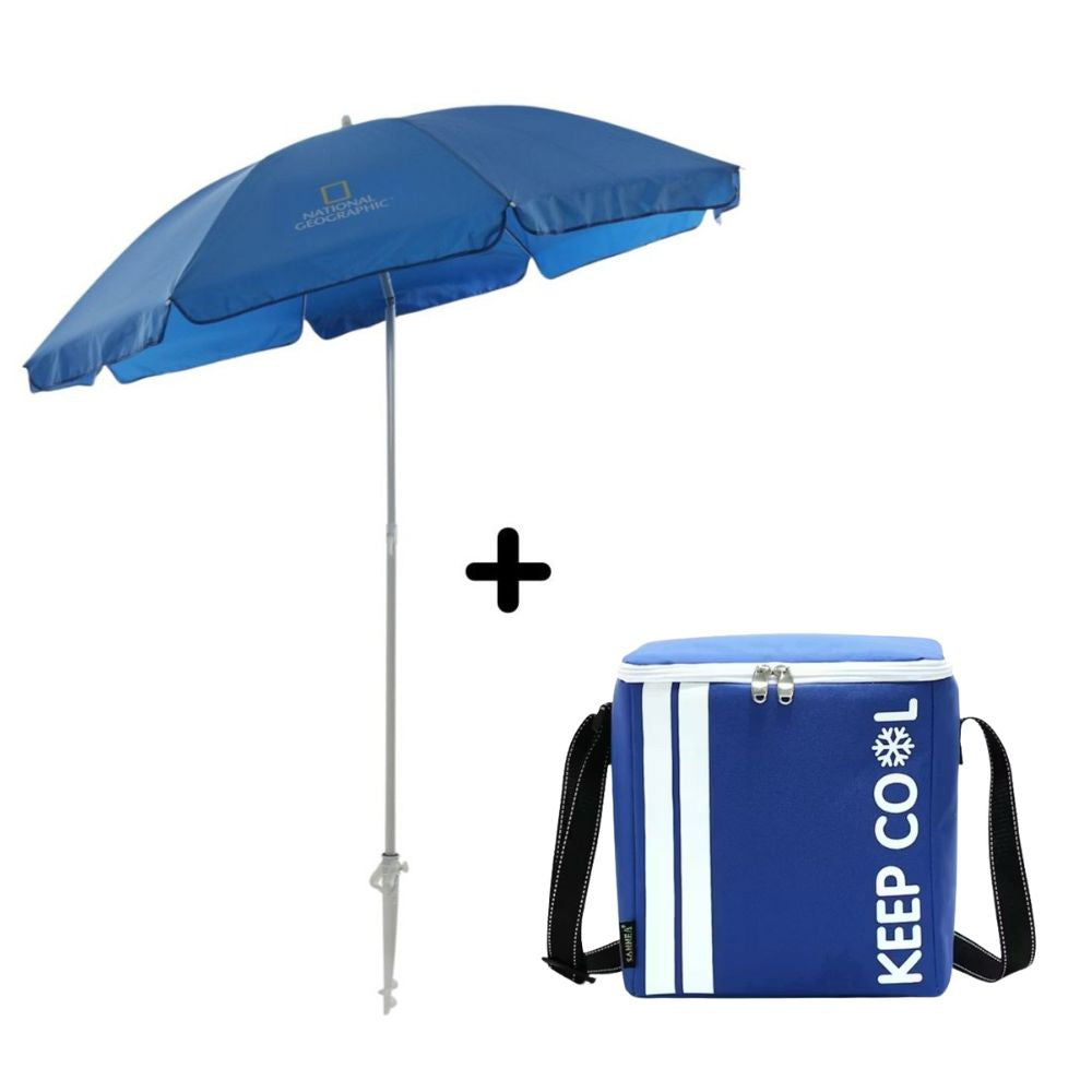 Pack Sombrilla + Cooler Portatil Termico