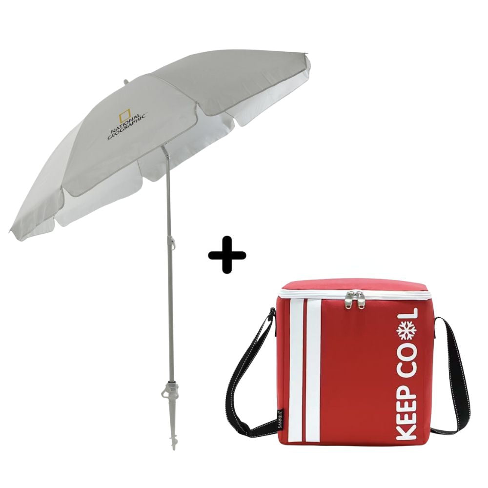 Pack Sombrilla + Cooler Portatil Termico