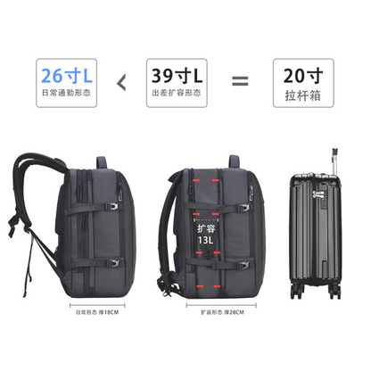 Mochila Viajera ejecutiva para Cabina (Plomo)