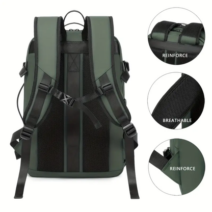 Mochila Viajera Airbag con bolsa compresora (Verde)
