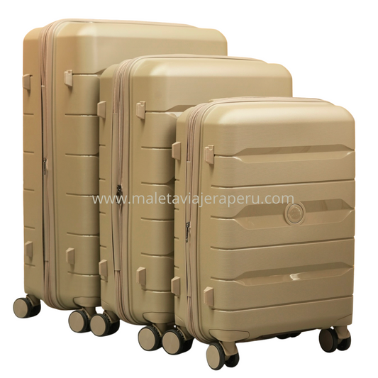 Maletas de ruedas para viaje (Beige) - RARLON