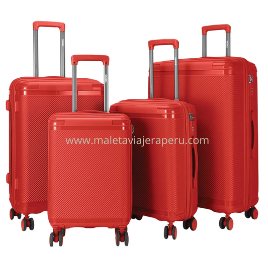 Maletas de ruedas para viaje (Rojo) - LLG