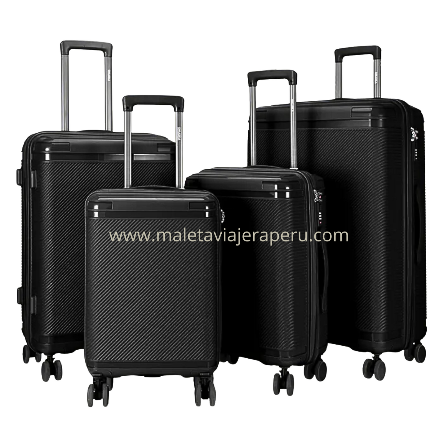 Maletas de ruedas para viaje (Negro) - LLG