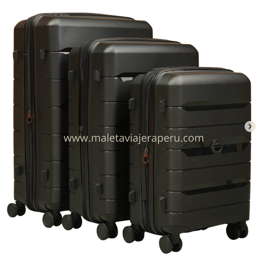 Maletas de ruedas para viaje (Negro) - RARLON