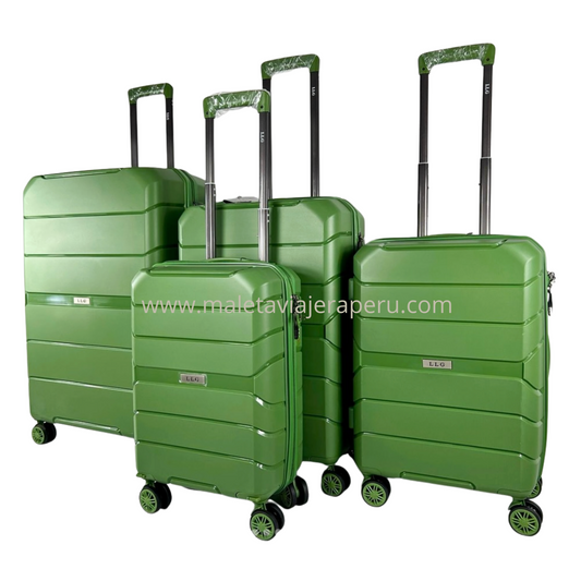 Maletas de ruedas para viaje linea (Verde) - LLG