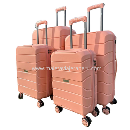 Maletas de ruedas para viaje linea (Melón)
