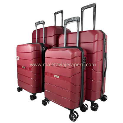 Maletas de ruedas para viaje linea (Vino)