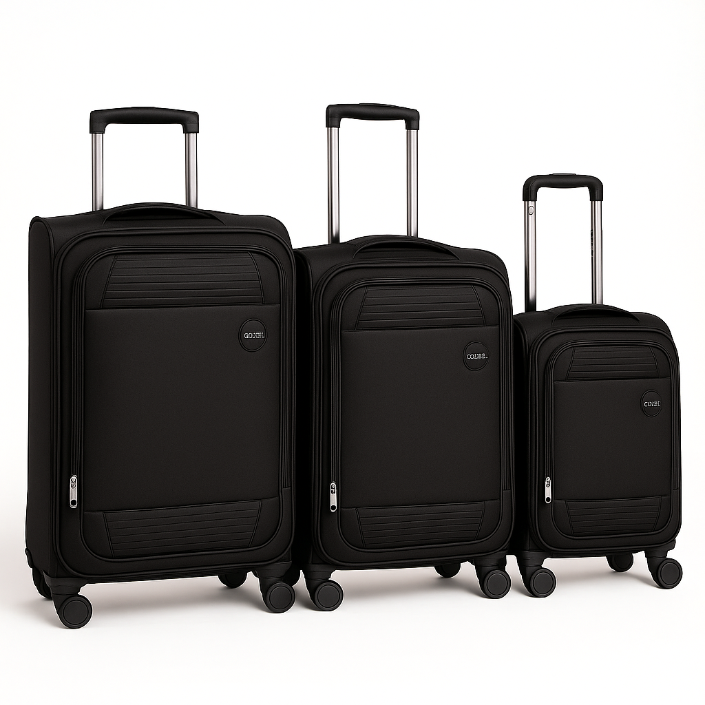 Maleta de ruedas Ejecutiva de tela (Negro)