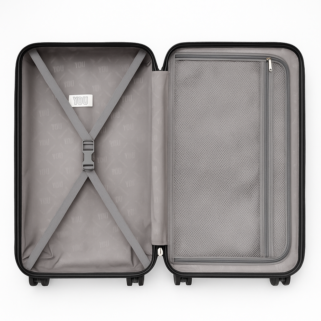 Maleta de ruedas Policarbonato (Negro)