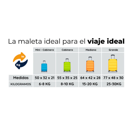 Maletas de ruedas para viaje linea (Melón)