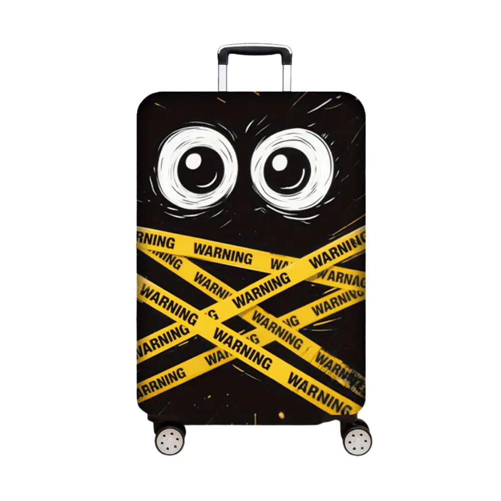 Funda protectora elástica para maleta de cabina (Warning)