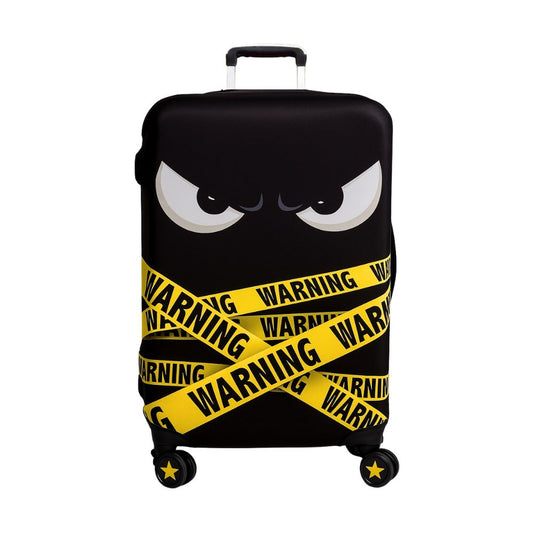 Funda protectora elástica para maleta de cabina (Warning sad)
